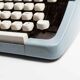 Sky Blue Brother Typewriter from 1980