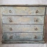 Patinated chest of drawers