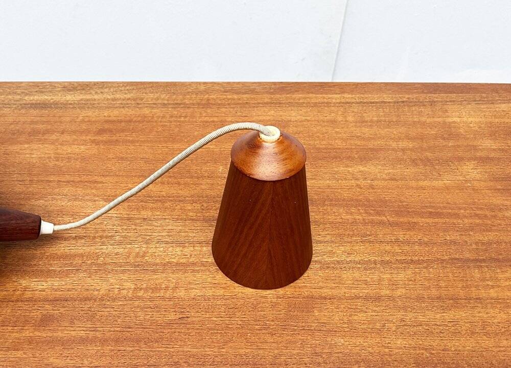 Teak pendant lamp Type 324 from the mid-century by Temde, 1960s.