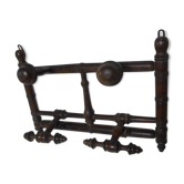 Porte manteau patère en bois , style bambou ancien
