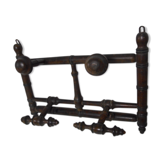 Wearing coat hanger wooden, old bamboo style