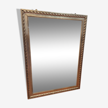 Miroir ancien en bois doré 66x91cm