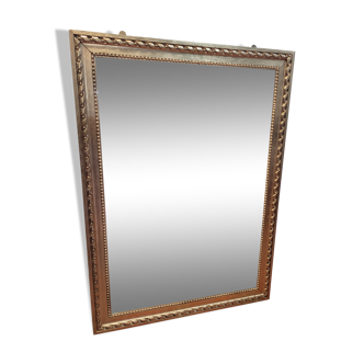 Miroir ancien en bois doré 66x91cm