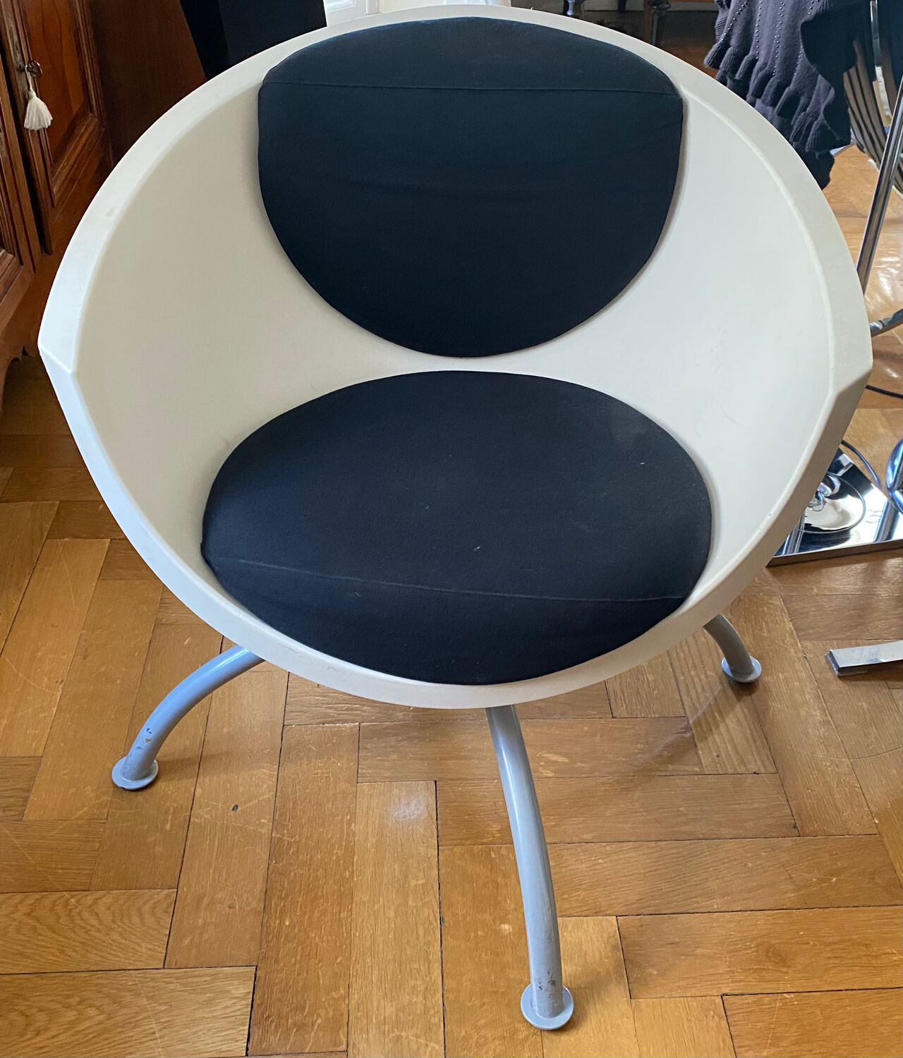 Armchair ball design Mia Lagerman, swivel, 90s