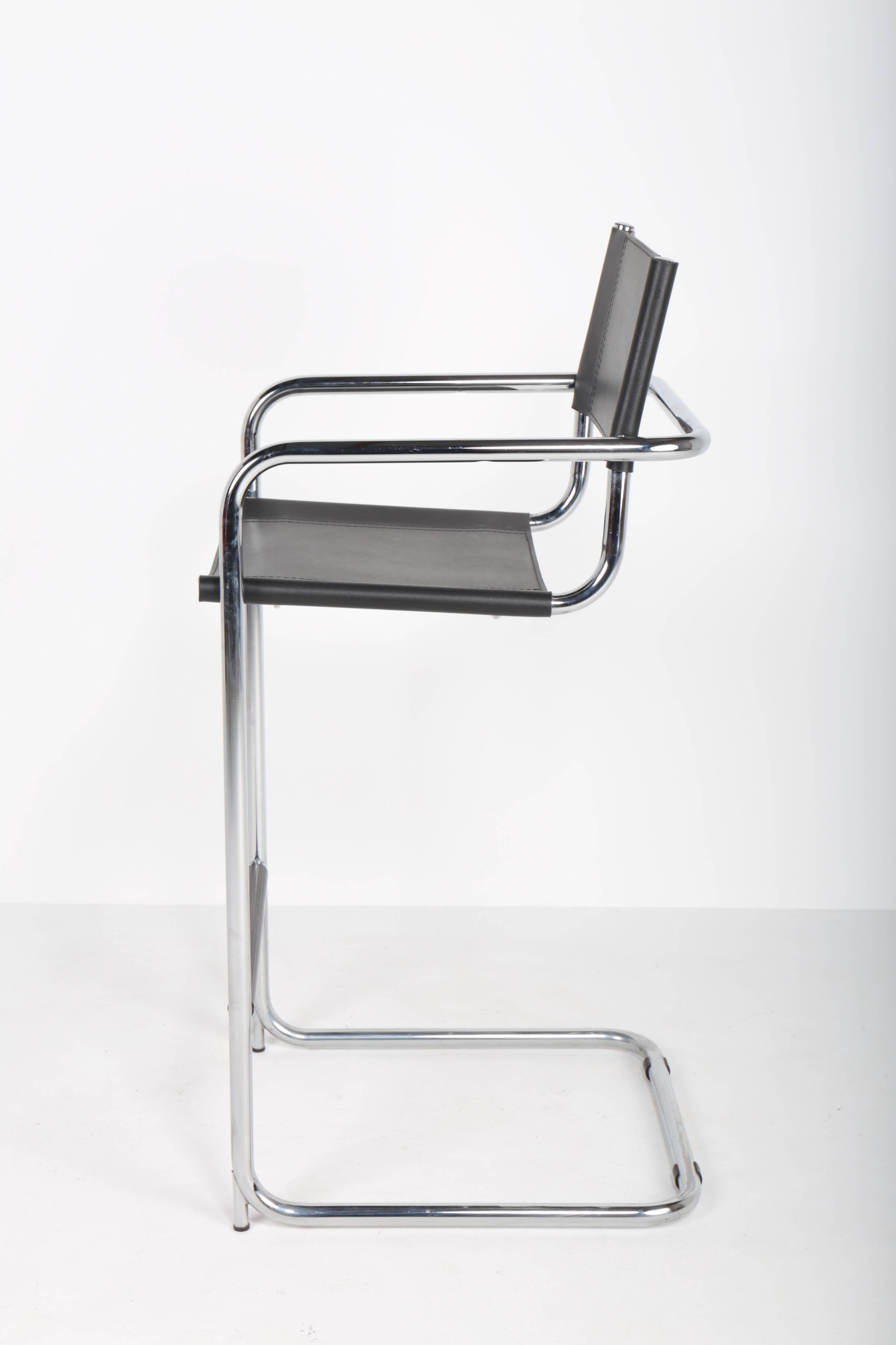 Bauhaus style tubular bar stool