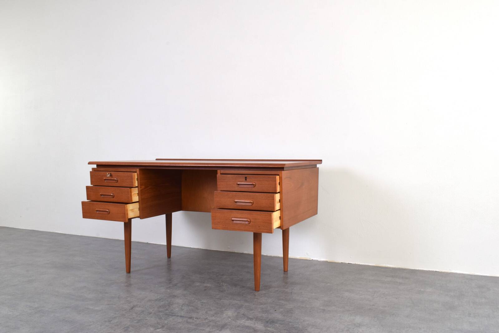 Mid-Century Danish Teak Executive Desk, 1960s.