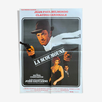 Affiche cinéma "La Scoumoune" Jean-Paul Belmondo, Claudia Cardinale 60x80cm 1972