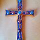 Enamelled Ceramic Cross François Lembo
