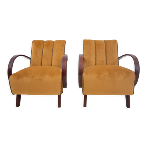 Fauteuils Art Déco par J. Halabala,