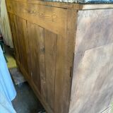 Art Deco raw wood sideboard