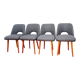 Ensemble de quatre chaises O. Haerdtl, Ton, Tchécoslovaquie, années 60
