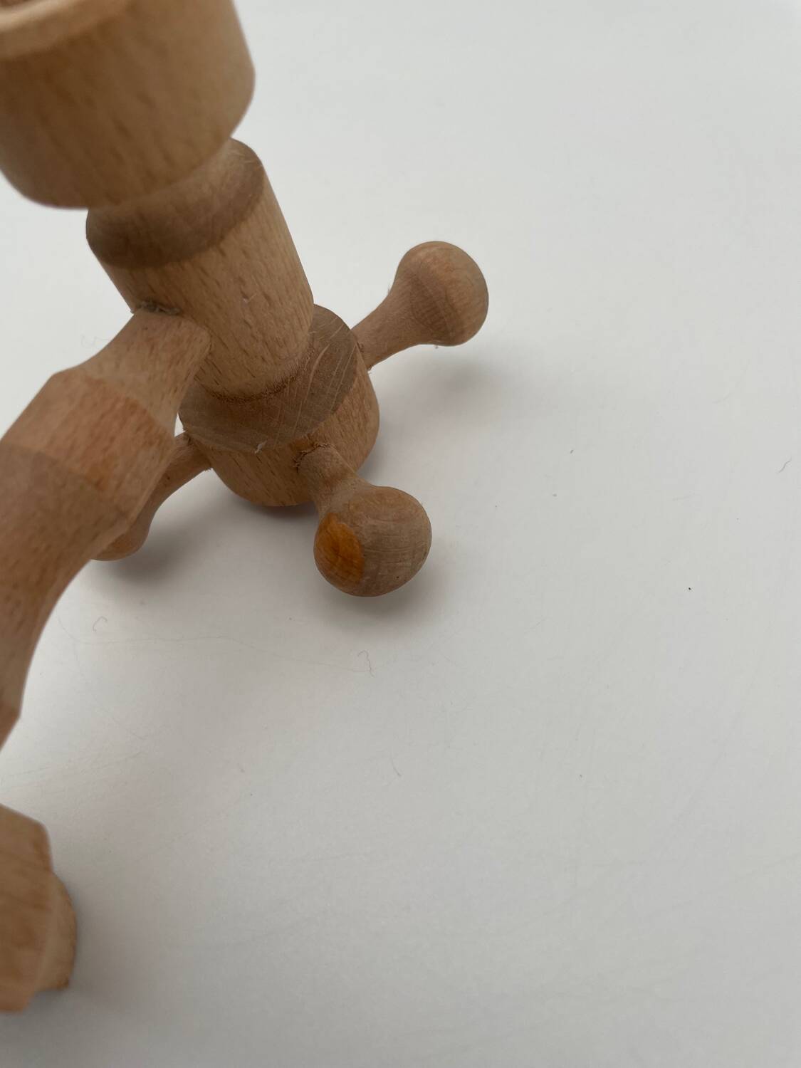 Vintage design wooden candle holder 1970 Arne Hoyer