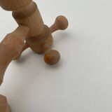 Vintage design wooden candle holder 1970 Arne Hoyer