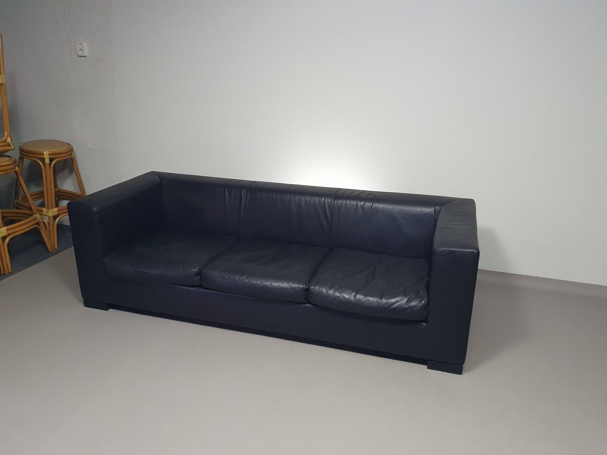 Wittmann leather sofa Camin by Paolo Piva