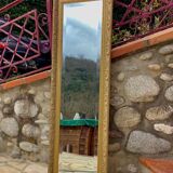 Napoleon III bevelled ice mirror 132x42cm