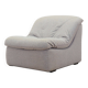 Italian Space Age Lounge Chair 1970s in Bouclé Fabric