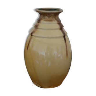 Glazed stoneware vase