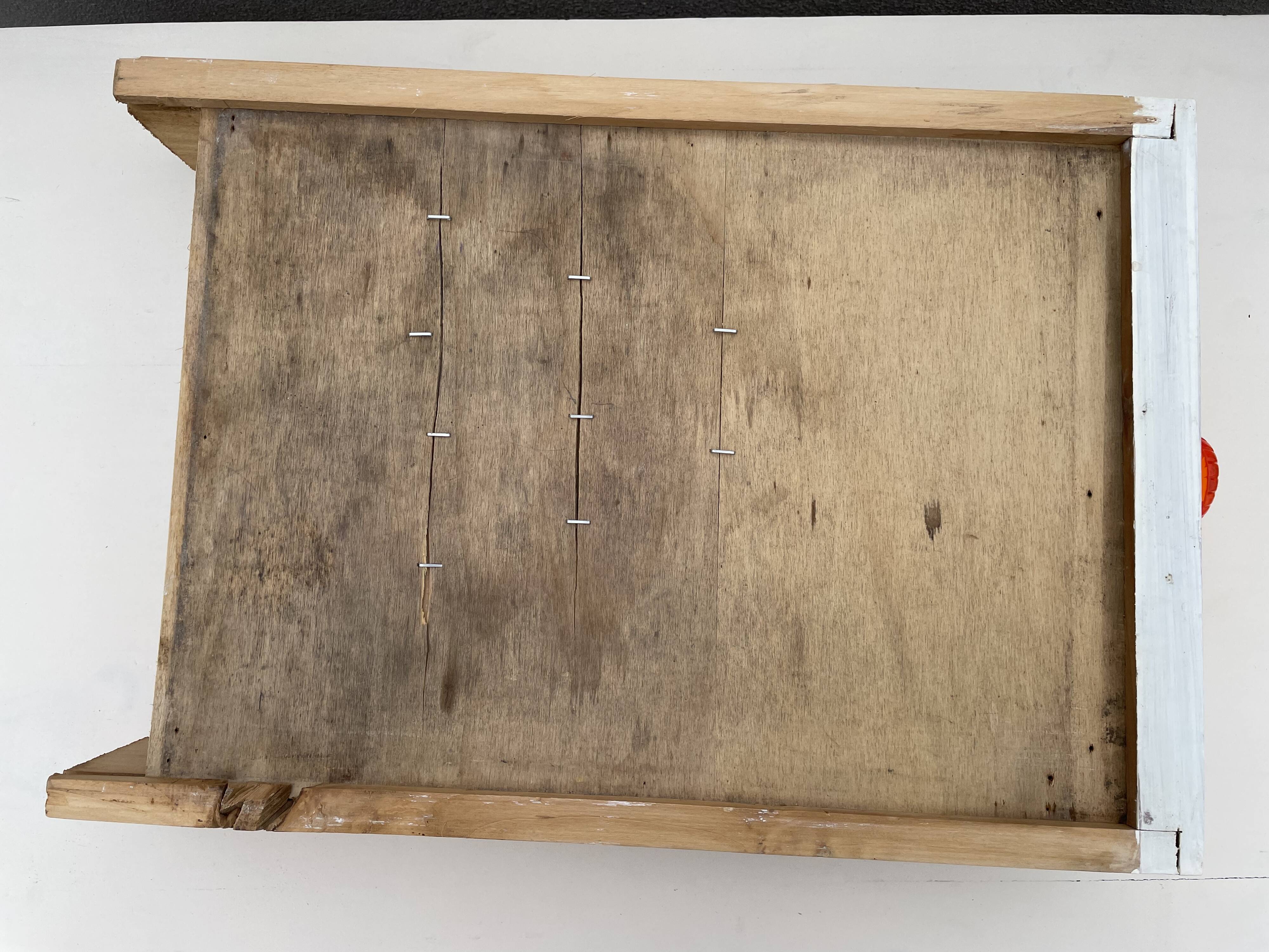 Moulded white sideboard