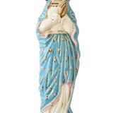 Holy Virgin Wall Sculpture 34 Cm Signed Guérin L 11