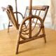 Vintage bamboo rattan magazine rack