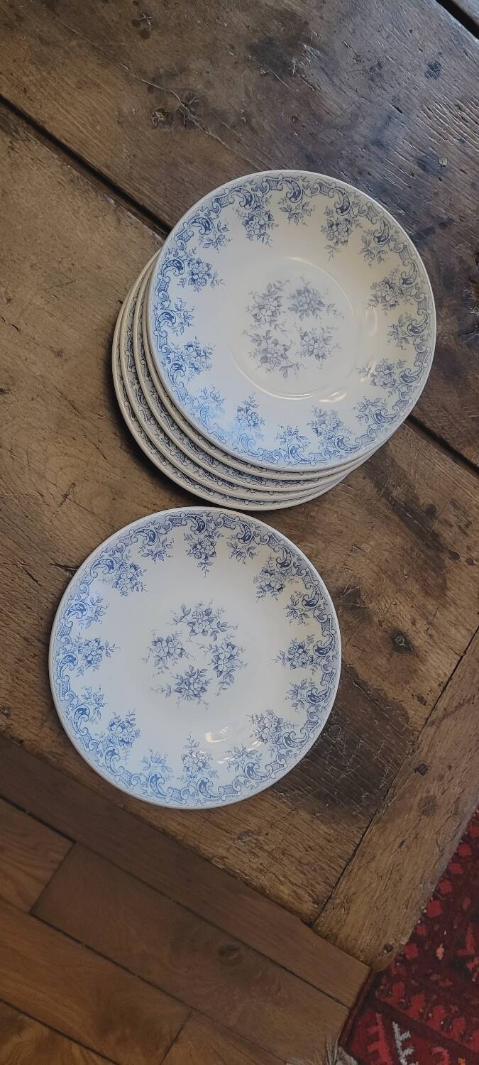 Rivanel 60's blue dessert plates