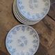 Rivanel 60's blue dessert plates