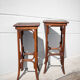 Curved wood trundle table