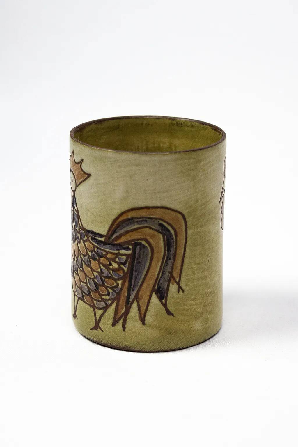 Stylised rooster pencil holder — Olivier Pettit — France, 1950s-1970s