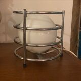 70s lamp chrome and opaline