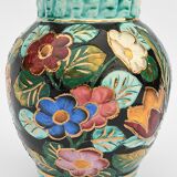 Monaco vase with colorful flower pattern