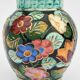 Monaco vase with colorful flower pattern