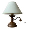 Lampe de chevet en bois années 80