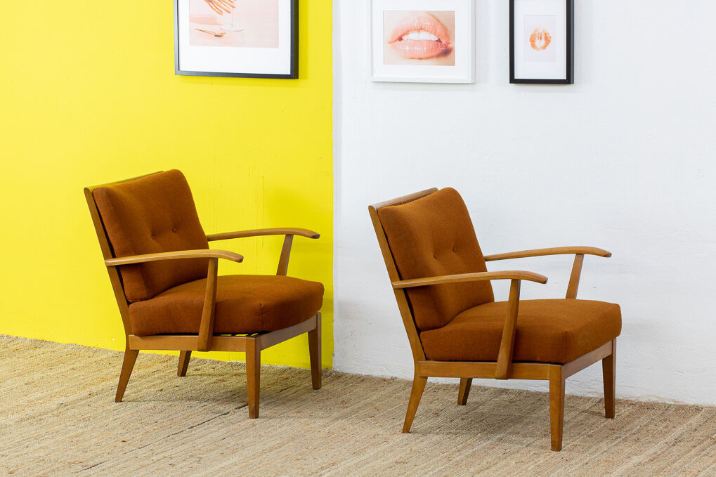 Pair of scandinavian armchairs 66 cm