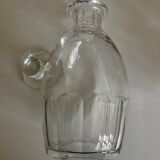 Cut crystal decanter with flat ribs, 1960