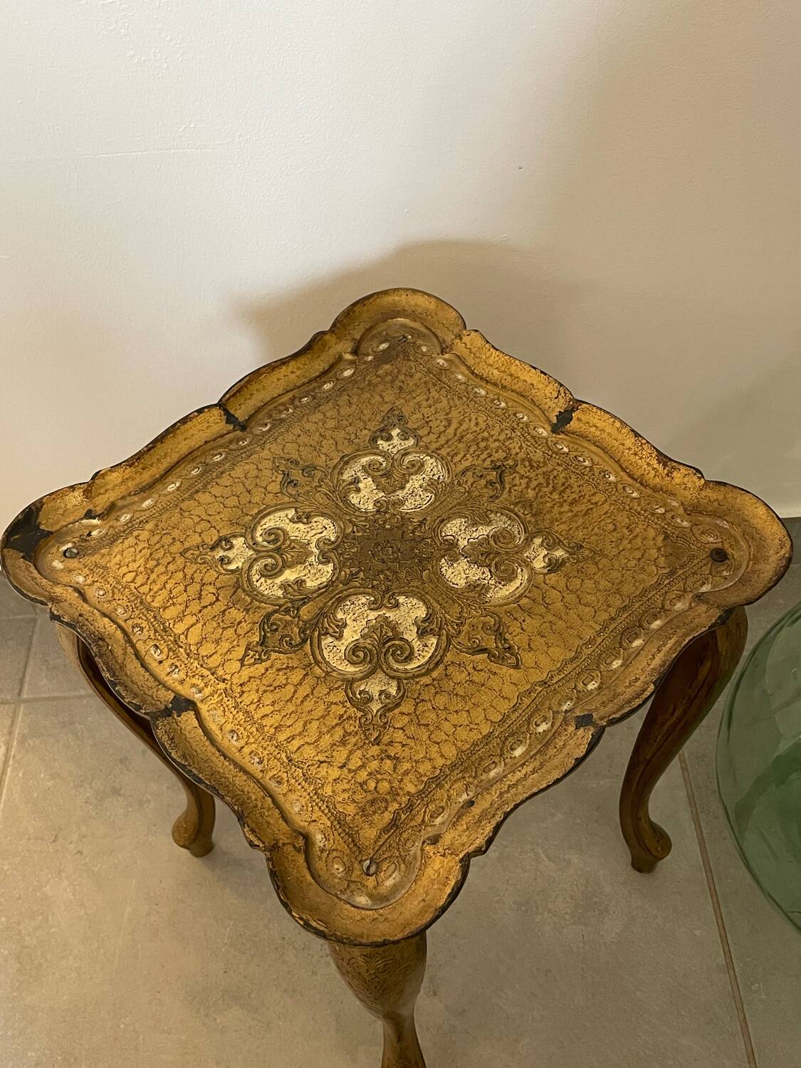 Vintage Florentine side table