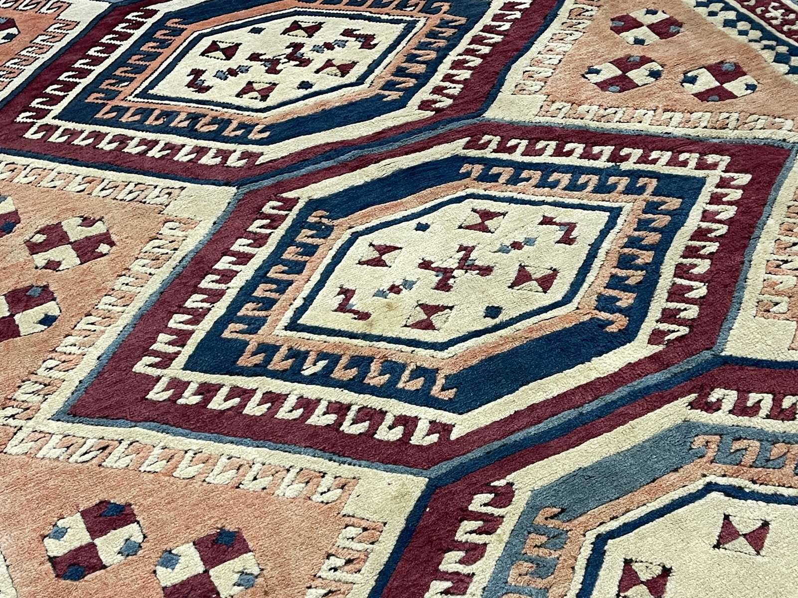 Large handmade wool Iranian carpet