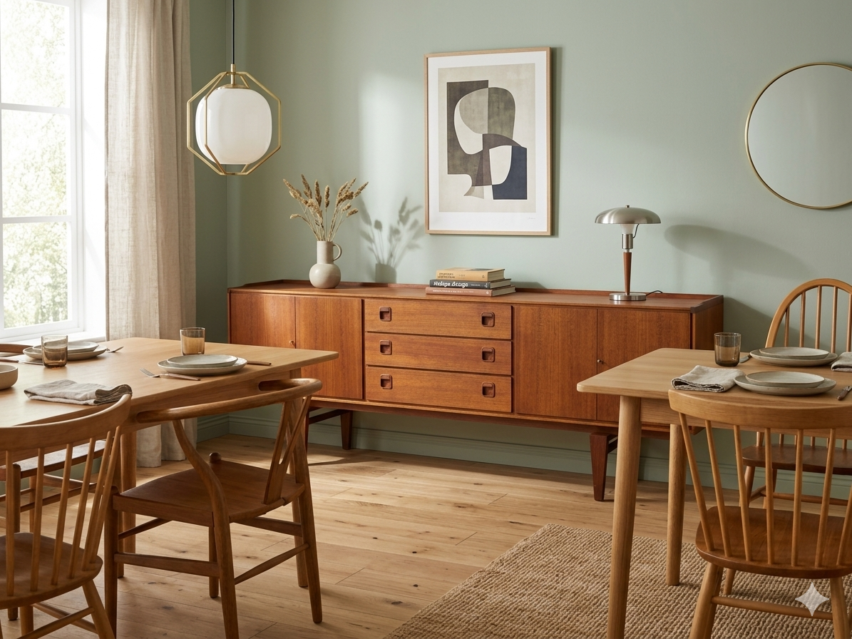 Scandinavian teak sideboard from the 1960s.