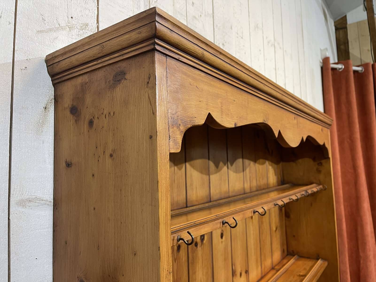 1950s English pine shelf