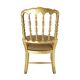 Chaise de style Chiavari en feuille d'or Tiffany, France, vers les années 1960.