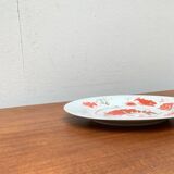 Vintage Postmodern Porcelain Plate with Subsidy Decor by René Fehr for Lengsfeld Porcelain, 1990s