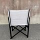 Foldable Steward's chair in wood painted black