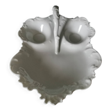 white Limoges porcelain crudité dish