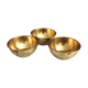 Set of 3 bowls in orient chiseled brass