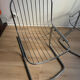 Pair of G. Rinaldi metal/chrome chairs