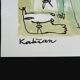 Mixed technique Art brut/Figurative art/Unique art signed Kabian 65X50 cm