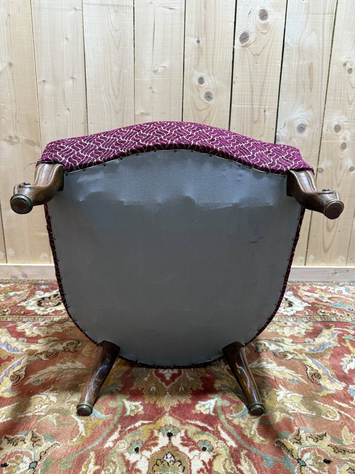 Napoleon III style toadstool armchair