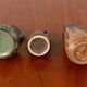 Lot de 3 céramiques Denbac Art-Déco en grès flammé 1930.