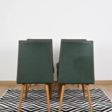 Set of 4 Moleskine chairs, 1950s.