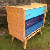 Vintage bamboo dresser
