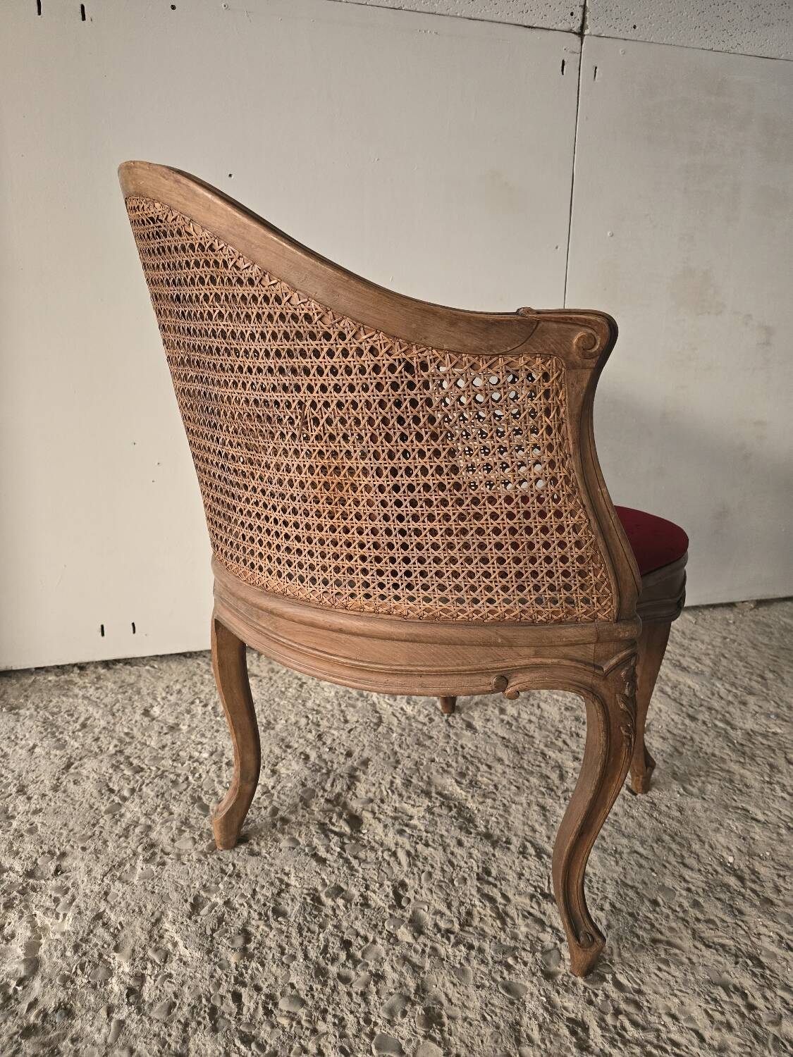 Louis XV caned office chair, 19th century